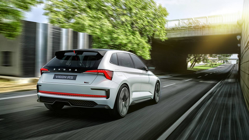 Illustration for article titled The Skoda Vision RS Concept Brings Hybrid Power to the Hot Hatch World
